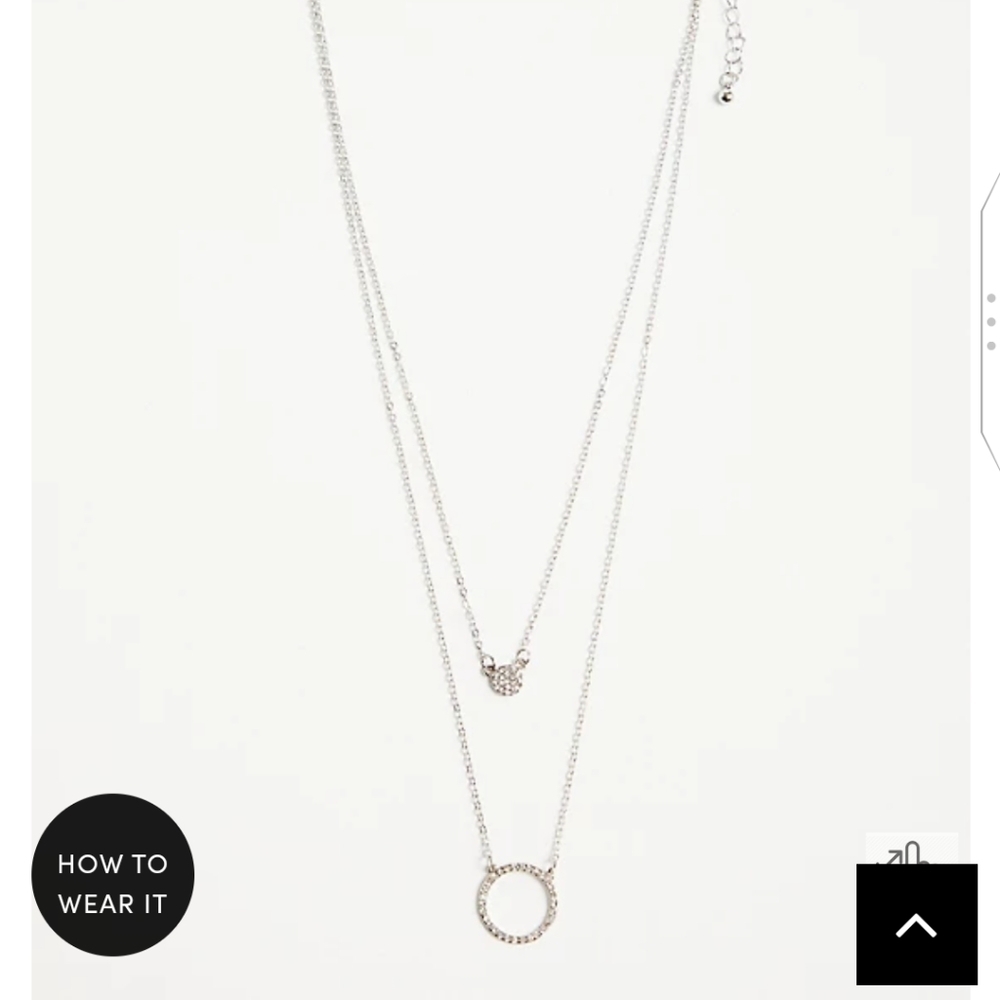 🆕 LAYERED NECKLACE WITH PAVE CIRCLES